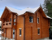 House of laminated veneer lumber, area 196 sq.m. in Bukovel